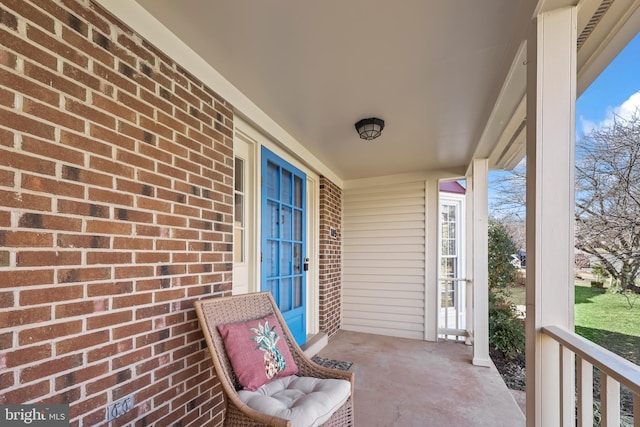 exterior space featuring a porch