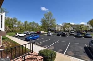 view of uncovered parking lot