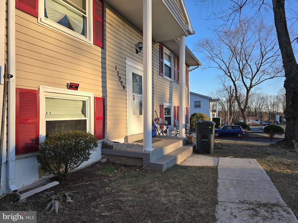 view of side of property