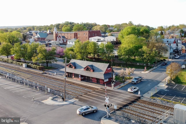 drone / aerial view featuring a residential view