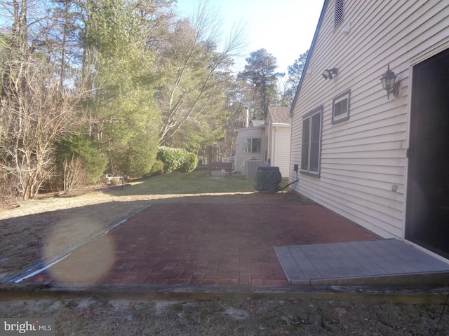 view of patio featuring cooling unit