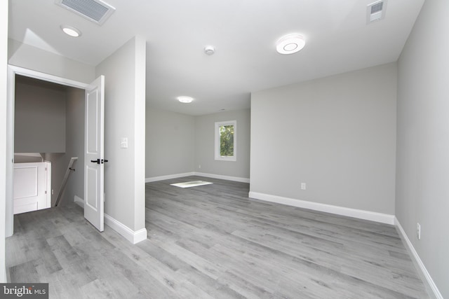 interior space featuring visible vents and baseboards