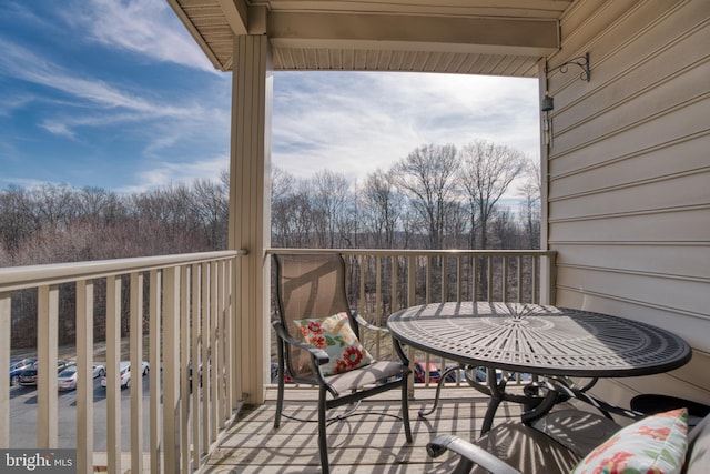 view of balcony