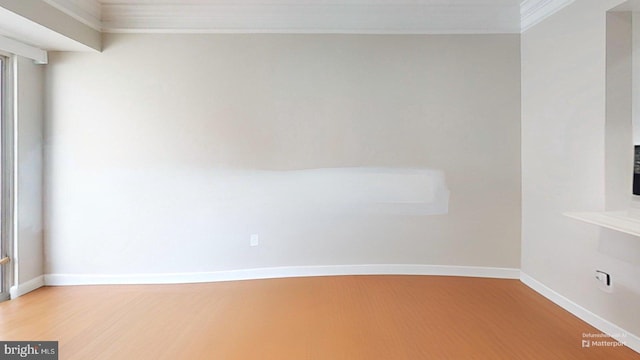 130 Saint Charles Sq Unit 130, Sterling, VA 20164 - empty room featuring baseboards, ornamental molding, and light wood-style flooring