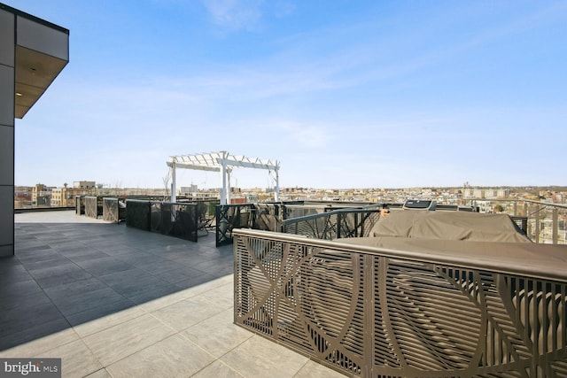 view of patio / terrace with a pergola