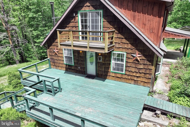 60 Fernwood Ln, Fairfield, PA 17320 - back of property featuring a deck