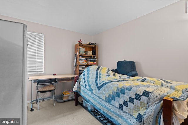 bedroom with carpet