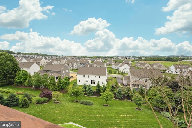 birds eye view of property featuring a residential view