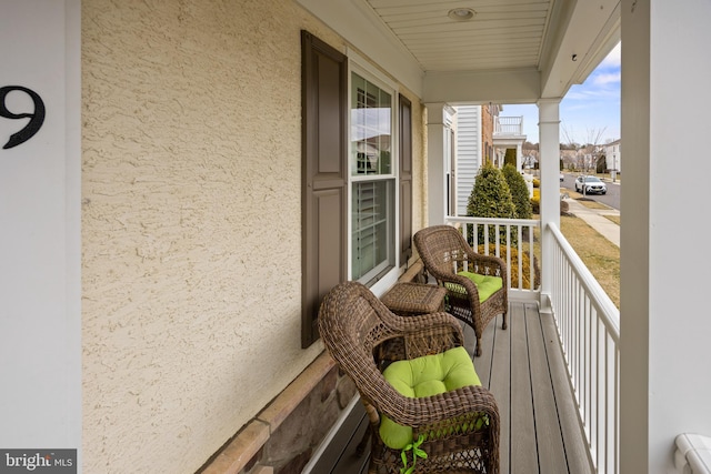 balcony with a porch