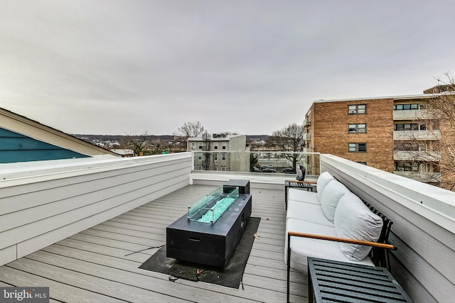 balcony with outdoor lounge area