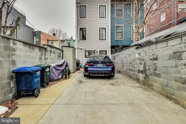 exterior space with fence