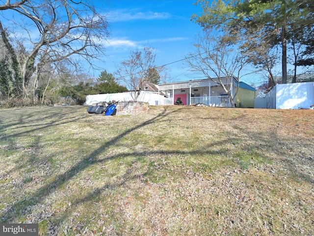 exterior space featuring covered porch