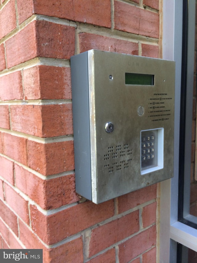 exterior details with brick siding