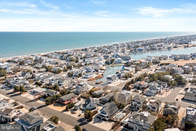 14 Buckingham Ave, Harvey Cedars, NJ 08008 - bird's eye view with a water view and a residential view