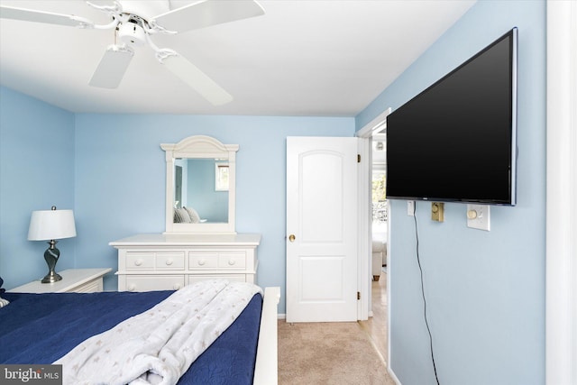 14 Buckingham Ave, Harvey Cedars, NJ 08008 - bedroom featuring light carpet and a ceiling fan
