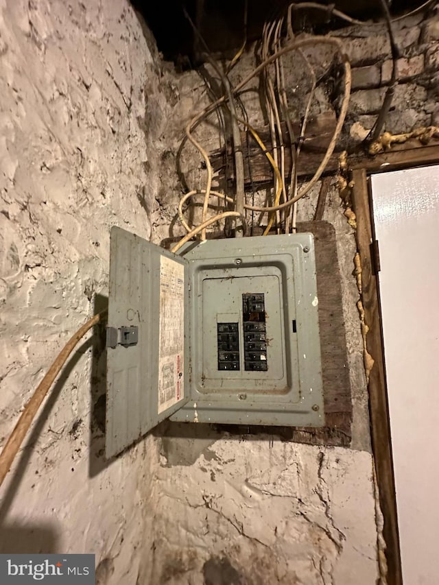 utility room with electric panel