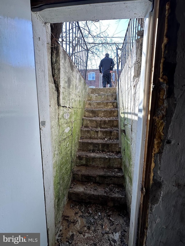 view of stairs