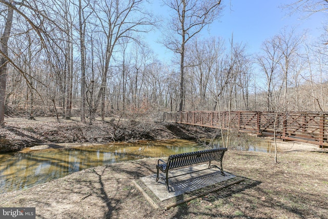 view of home's community featuring a water view