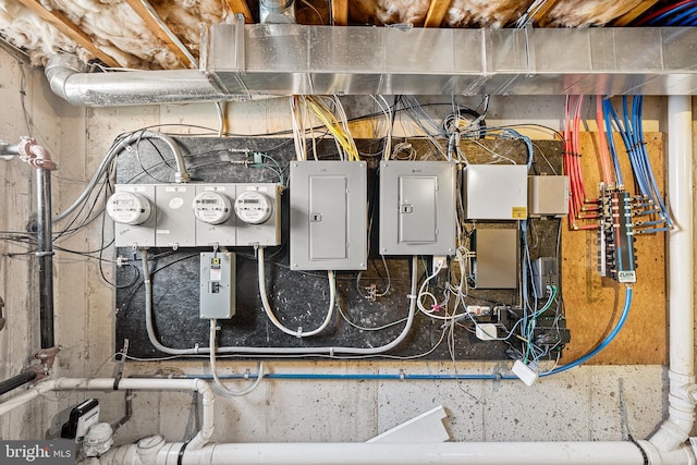 utility room featuring electric panel