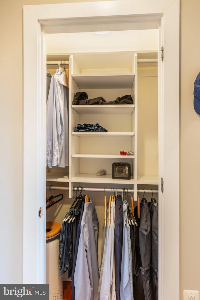 view of closet