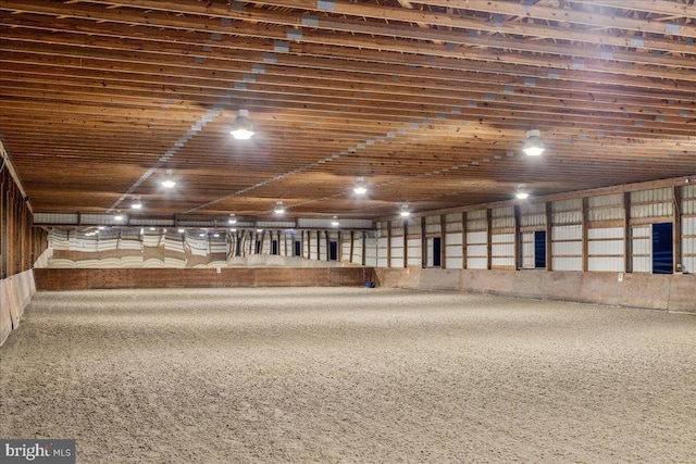 view of horse barn