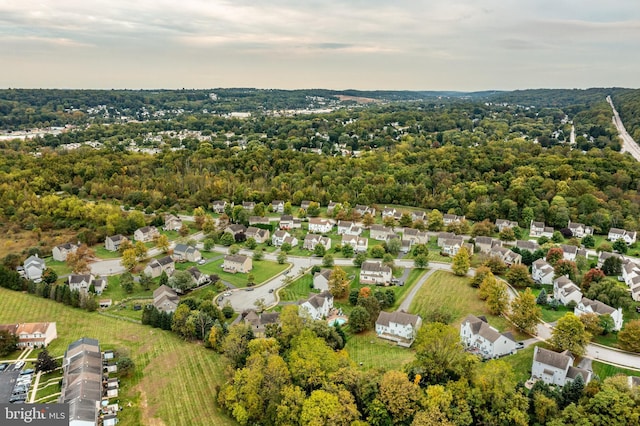 drone / aerial view featuring a residential view