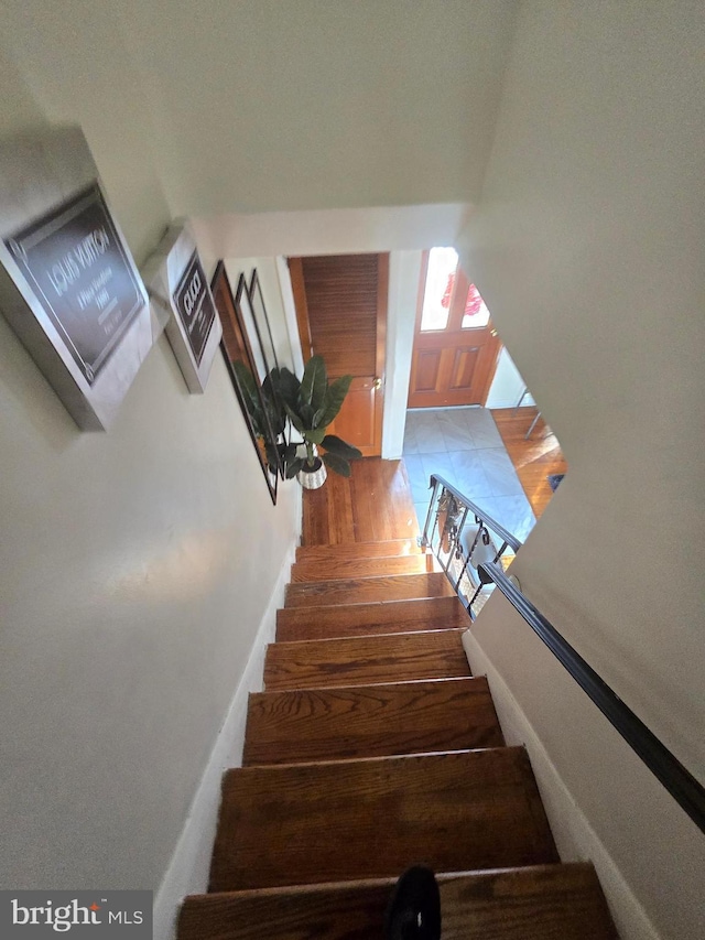 view of staircase