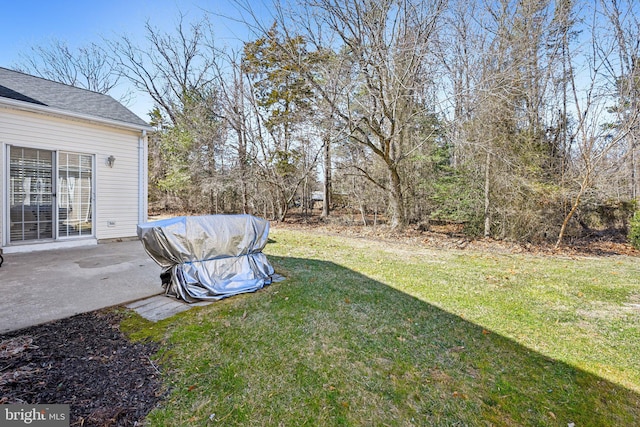 view of yard with a patio