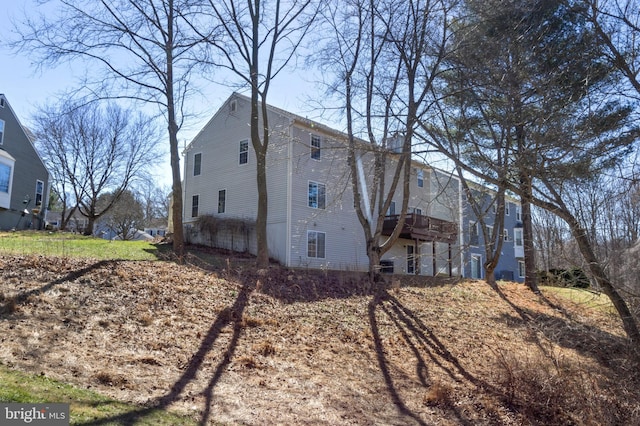 view of side of property