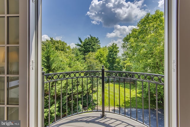 view of balcony