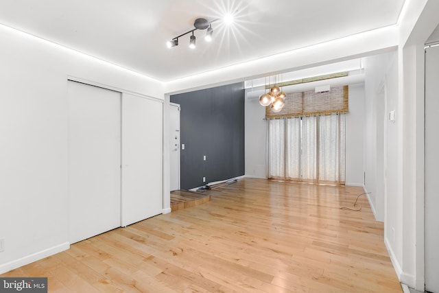 interior space with wood finished floors