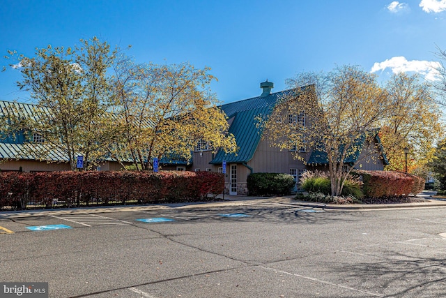 view of uncovered parking lot