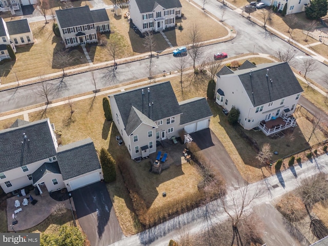 bird's eye view featuring a residential view