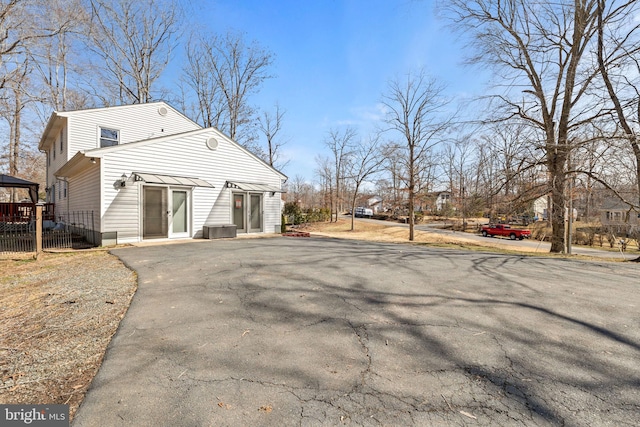 exterior space with fence