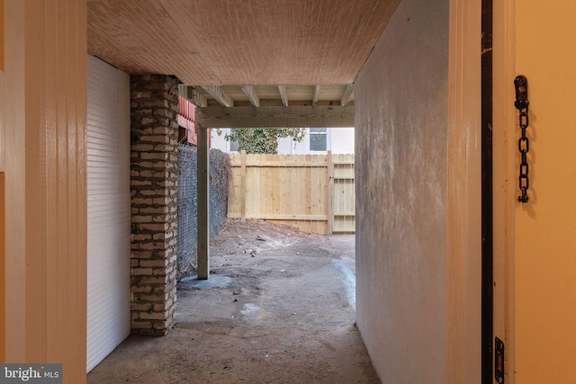 view of patio / terrace with fence