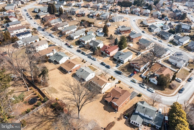 birds eye view of property featuring a residential view