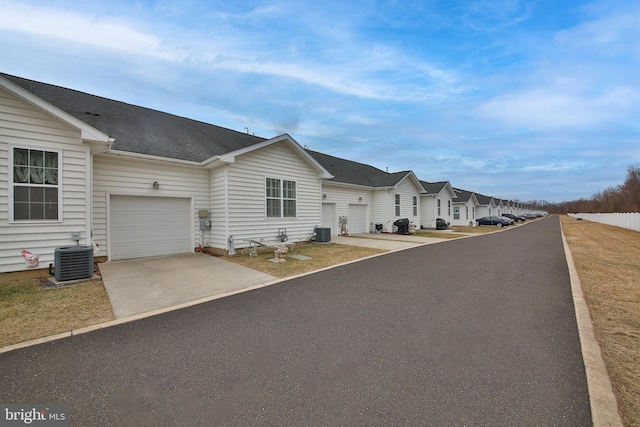 view of road with a residential view