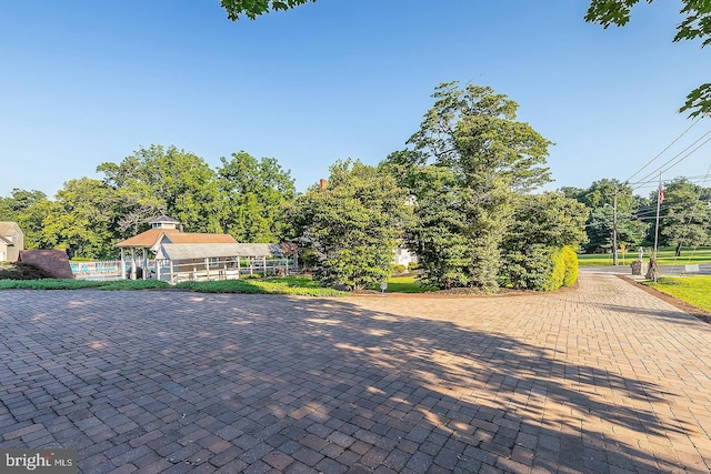 view of front of home with fence