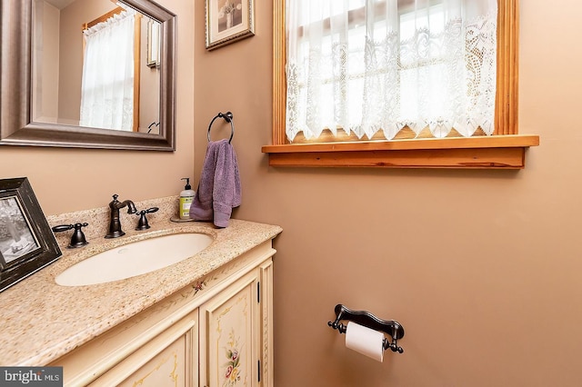 bathroom featuring vanity