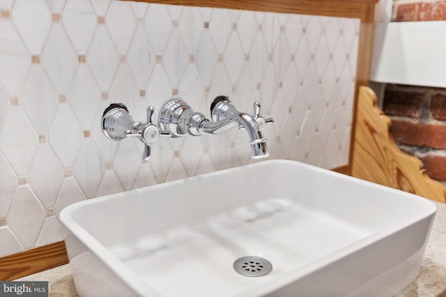 interior details featuring a sink