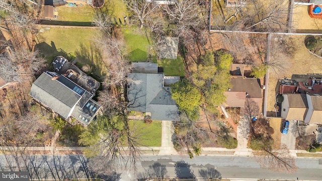 bird's eye view featuring a residential view