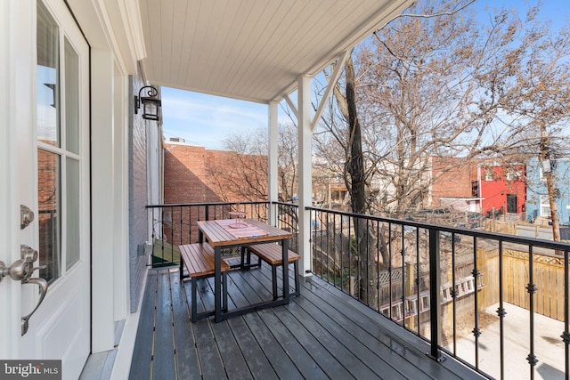 view of balcony