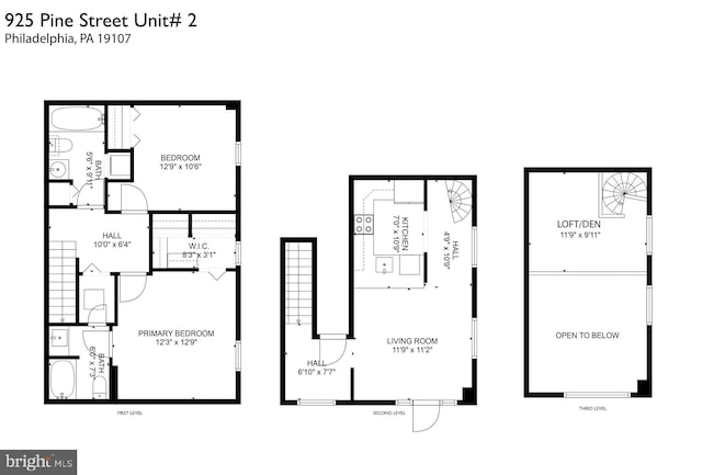 922 Clinton St, Philadelphia, PA 19107 - home floor plan