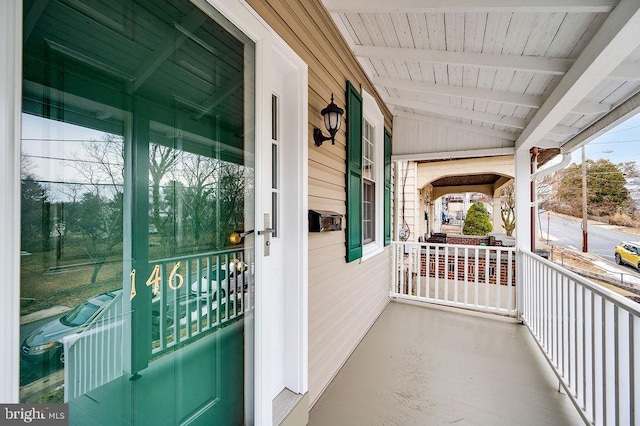 balcony with a porch