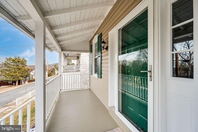 view of balcony