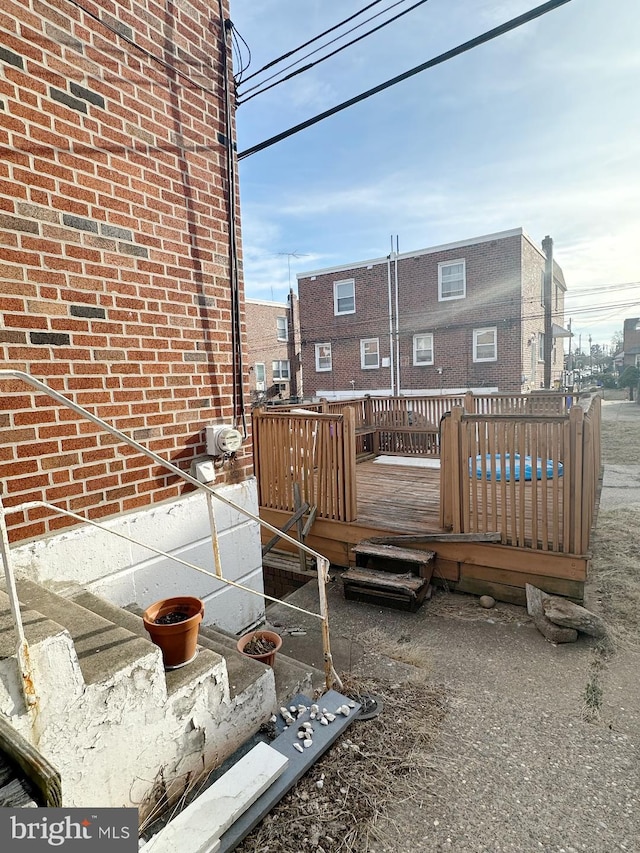 view of patio / terrace with a wooden deck