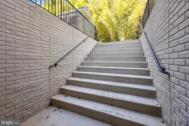 view of stairway