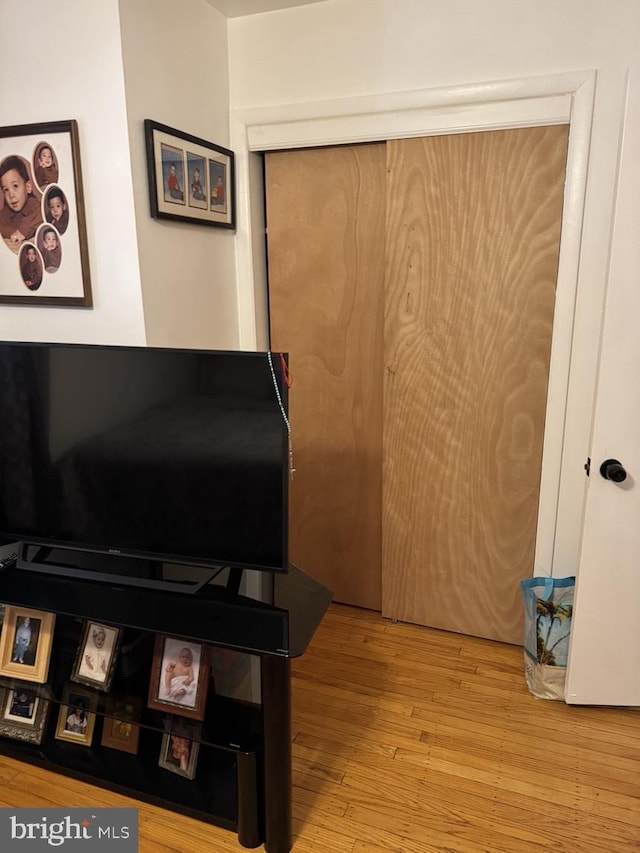 interior space with wood finished floors