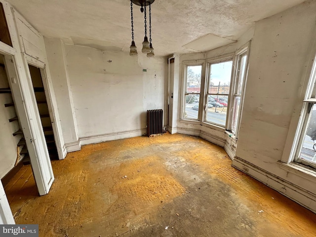 interior space featuring a baseboard radiator and radiator