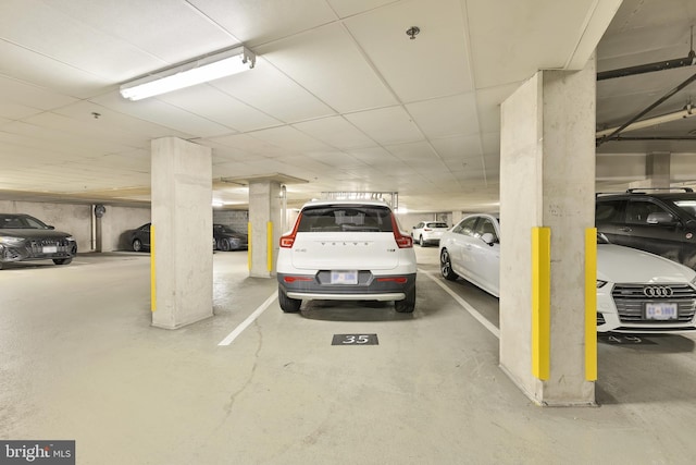 view of parking deck